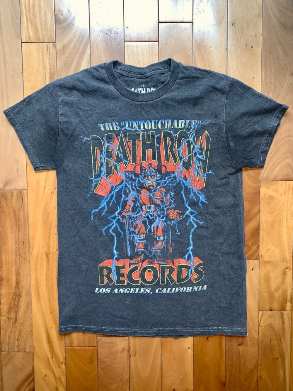 Death Row Records Untouchable T-Shirt Mineral Wash